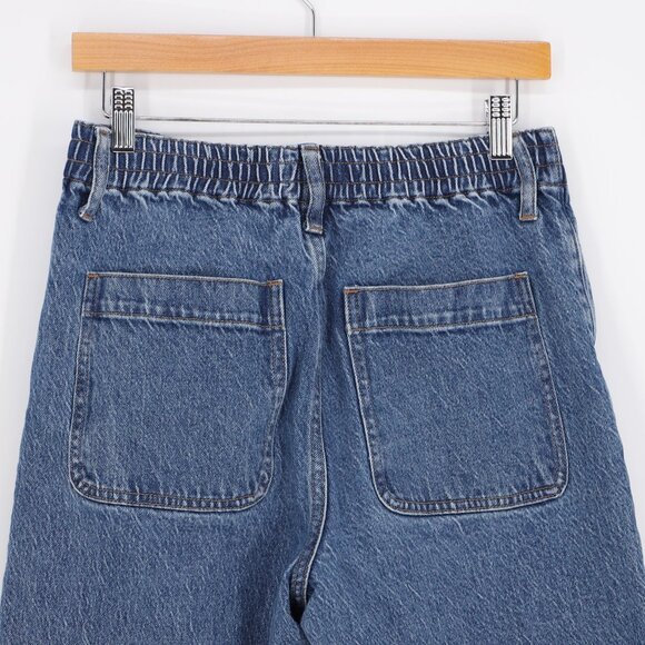 MADEWELL Pull-On Balloon Jeans in Morningside Wash Tencel Denim Size S - Picture 5 of 11